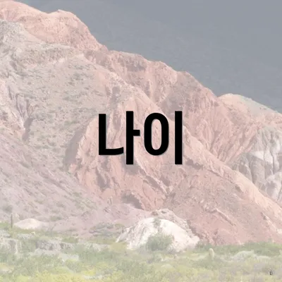나이