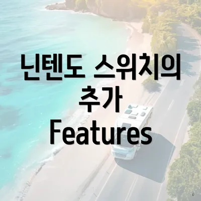 닌텐도 스위치의 추가 Features