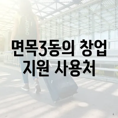 면목3동의 창업 지원 사용처