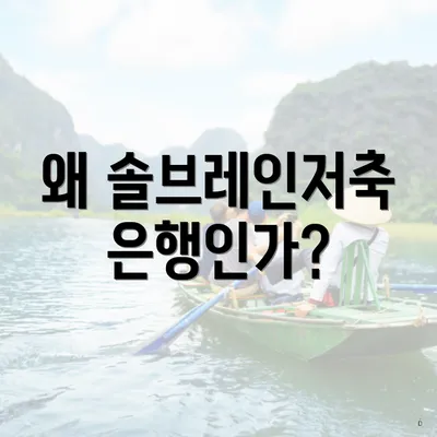 왜 솔브레인저축은행인가?