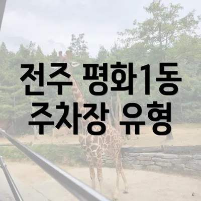 전주 평화1동 주차장 유형