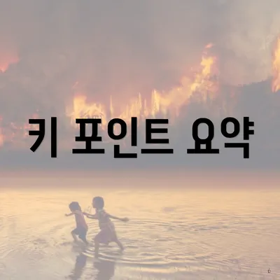 키 포인트 요약
